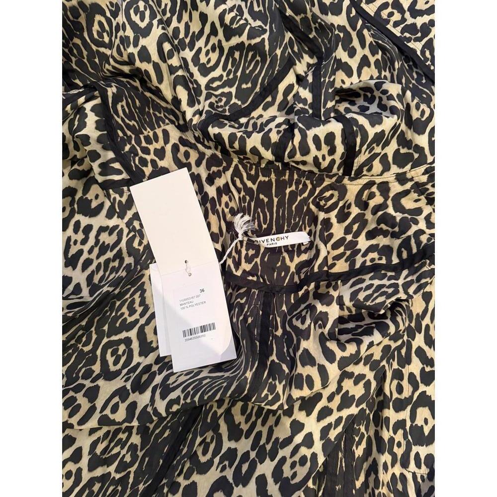 NWT Givenchy Oversized Leopard Print Hooded Zip-Up Nylon Drawstring Jacket - Picture 9 of 9